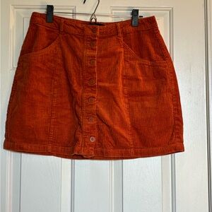 Forever 21 Vibrant Orange Skirt